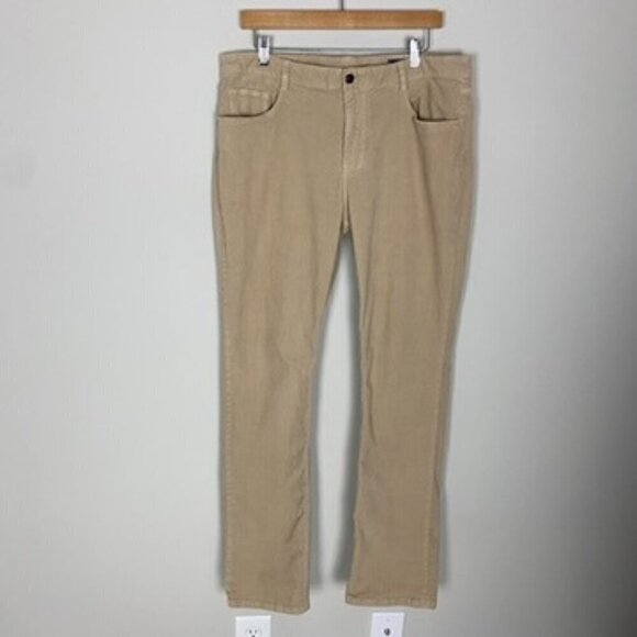 Vineyard Vines 5 Pocket Pants Corduroy Tan Mens 36x34 Straight Leg - Picture 1 of 8